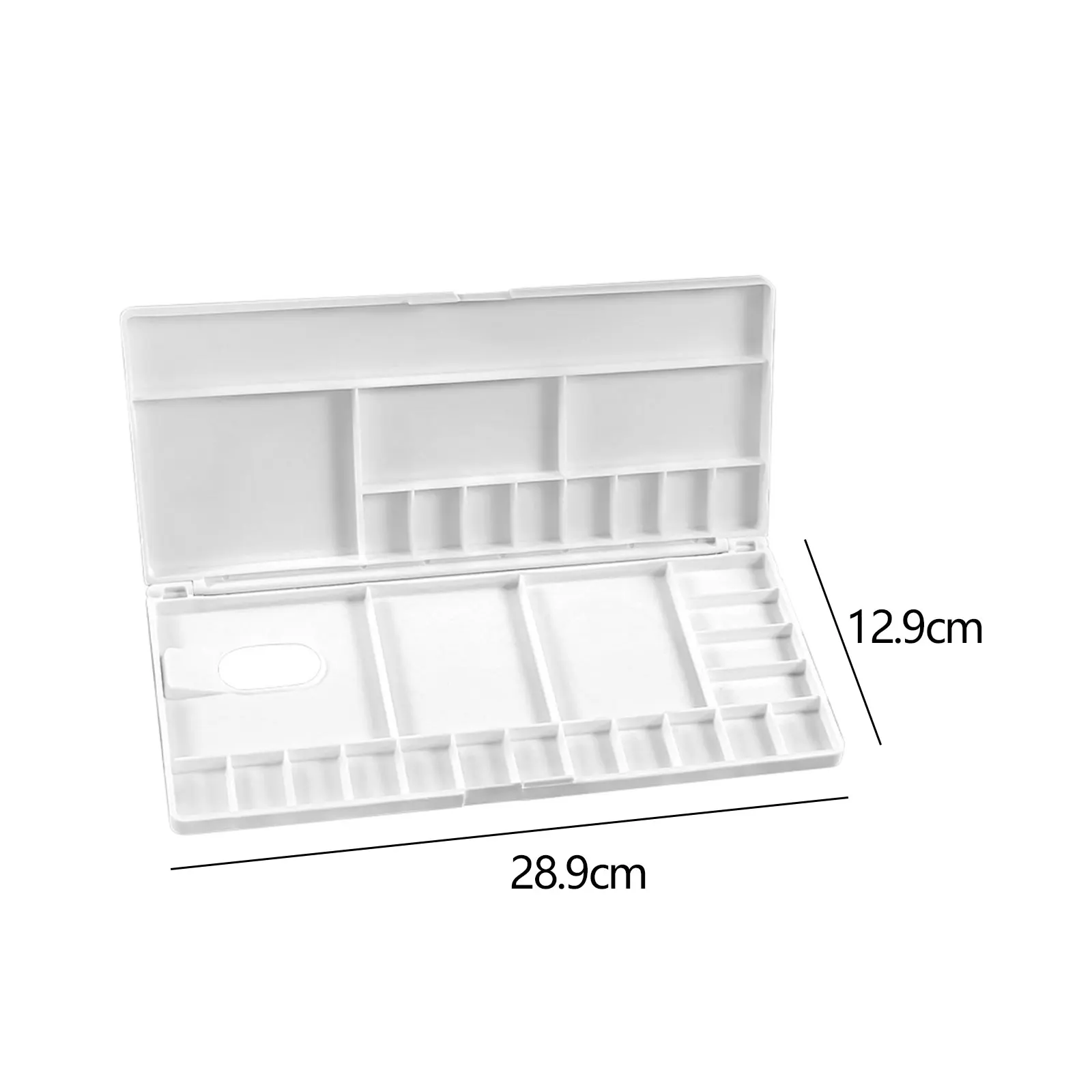 Watercolor Palette Empty Paint Box Watercolor Paint Storage Box Gouache Mixing Tray for Acrylic Oil Painting Supplies Beginner