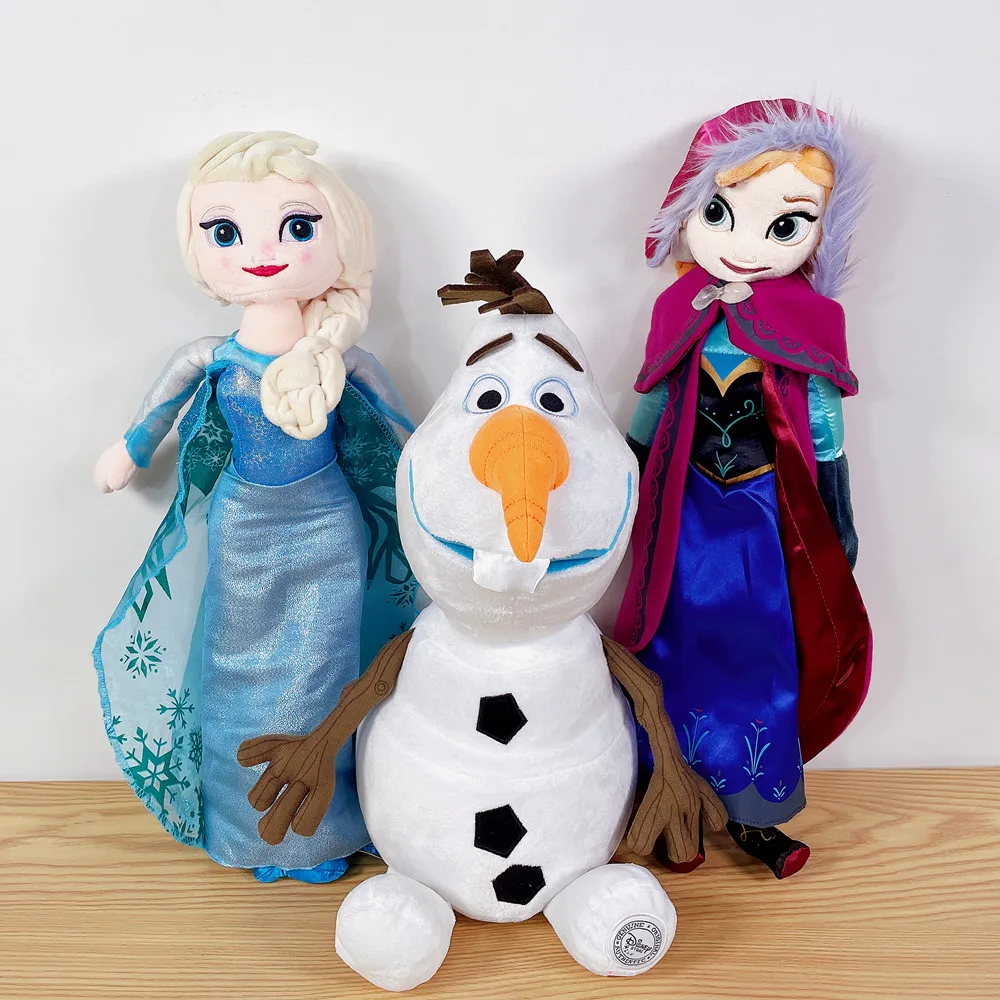 50cm Cartoon Anime Gefrorene Prinzessin Anna Elsa Olaf Füllte Plüsch