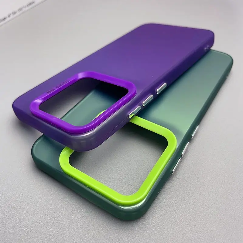 Metallic Aurora Skin Matte Phone Case Cover