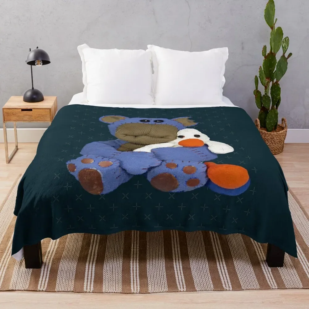 

Nev the bear Throw Blanket decorative Heavy Dorm Room Essentials Custom Blankets