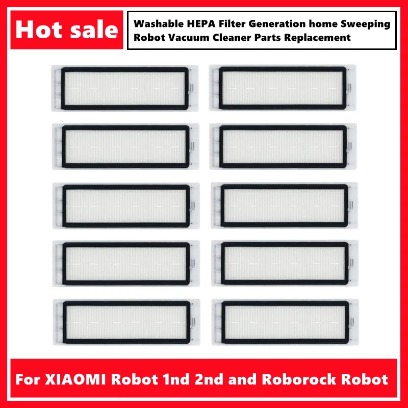 Per Xiaomi Robot 1Nd 2Nd E Roborock Robot Lavabile Hepa Filter Generation Home Sweeping Robot Aspirapolvere Parti Di Ricambio