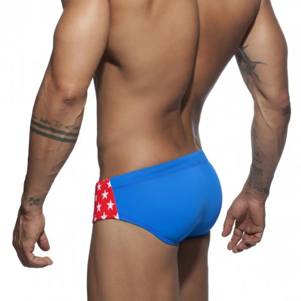 

Men Swimwear Briefs Underwear Summer Beach Drawstring Star Print Swimming Pants Swim Briefs Spa Swimming Briefs Swimming Trunks