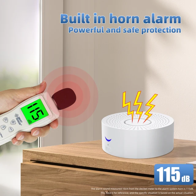 Wireless WiFi Smart Home Automation Security Alarm System With Door Sensor Motion Sensor Smart Life App Burglar Alarm Siren 4