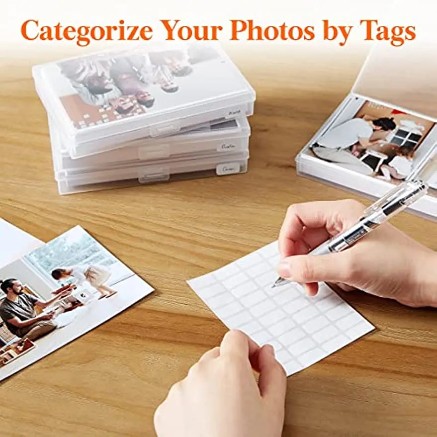 Photo Storage Box 4x6 Crafts Seeds Stickers Cards Case Container Colorful -  AliExpress