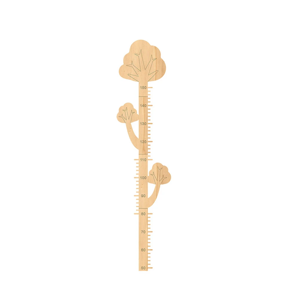 Growth Chart Tree Shaped Height Chart For Kids Child Wooden Growth Family Measurement Ruler Baby Shower Gift