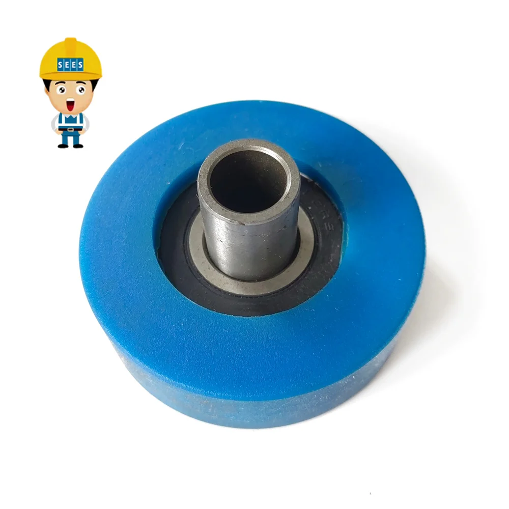SEES 100pcs 1705060100 75*24*6204 Escalator Step Chain Roller OD= 75mm W=24mm Bearing 6204 With Axle Lift Spare Parts