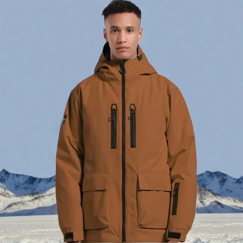 Couple Loose Skiing Jackets Snowboard Tops Thickened Warm Clothes Outdoor Sport Waterproof Jackets Winter New Snow Coats