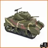 New Warehouse Soldier US Stuart M5A1 RC Tank Military Simulation Tank Model Assembly G2080 Toy Adult Boy Toy  COOLBANK MODEL 3
