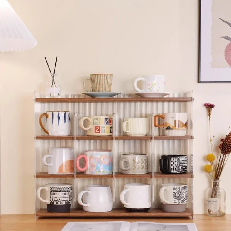 

Acrylic mug shelves, tabletops, water cups, tea cups, coffee mugs, mugs, multi-layered