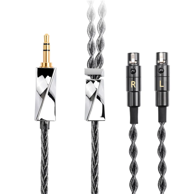 4.4MM Balanced Silver Plated Earphone Headphone Upgrade Cable for Audeze lcd2 LCD3 LCD4 LCD-x