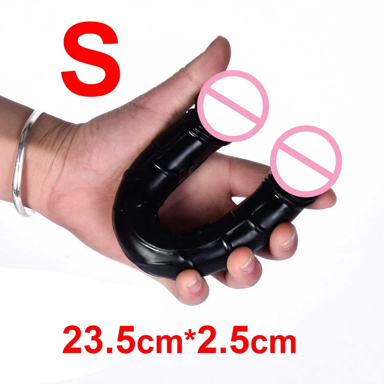 Couple Sex Toys U Shape 18 Soft Jelly Double Dildos Vaginal Anal Plug Artificial For Couples Gay Lesbian Penis Masturbator Store