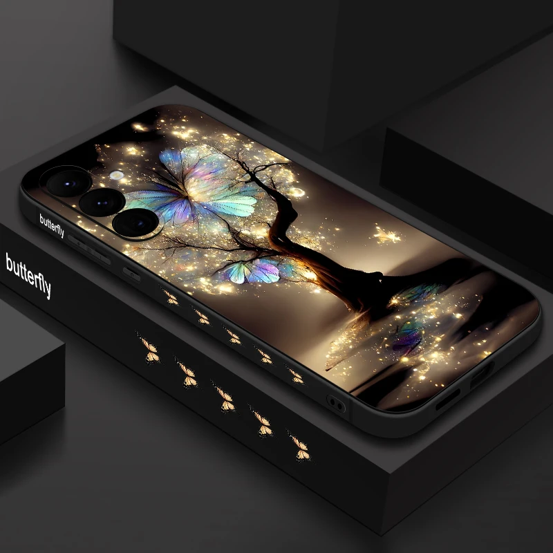 Dream Butterfly Print Soft TPU Phone Case Cover