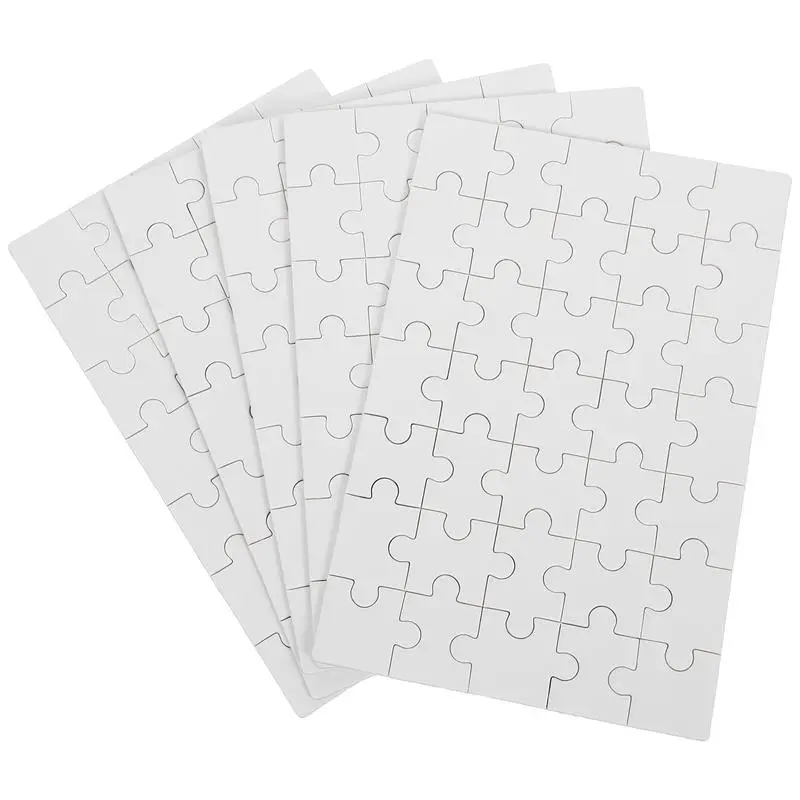 Puzzle Sublimation Blank Jigsaw Puzzle Jigsaw Crafts Blank Pieces 5 Sets blank jigsaw puzzle