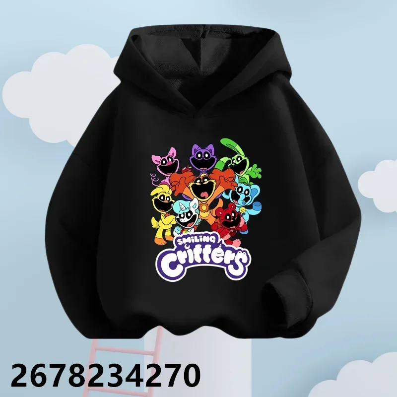 Children Sweatshirt Smiling Critters Catnap Kids Boy Girl Hoodies Pants Suit Cartoon Print