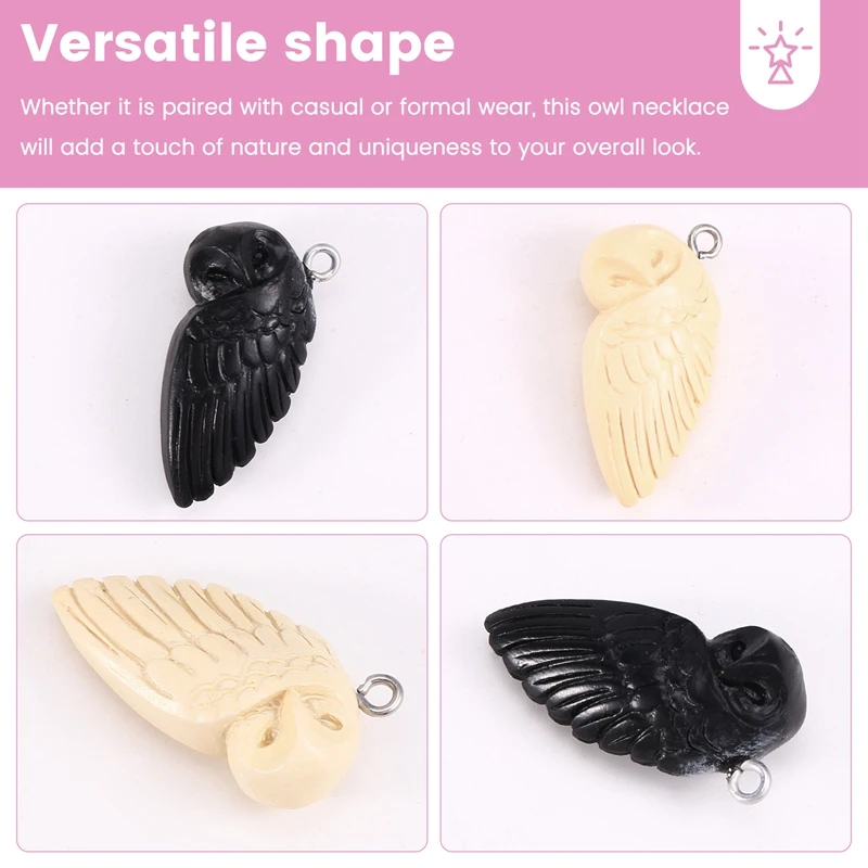 AA94-Owl Pendant Necklace Animal Pattern Couple Necklace Pendant Accessories Matching