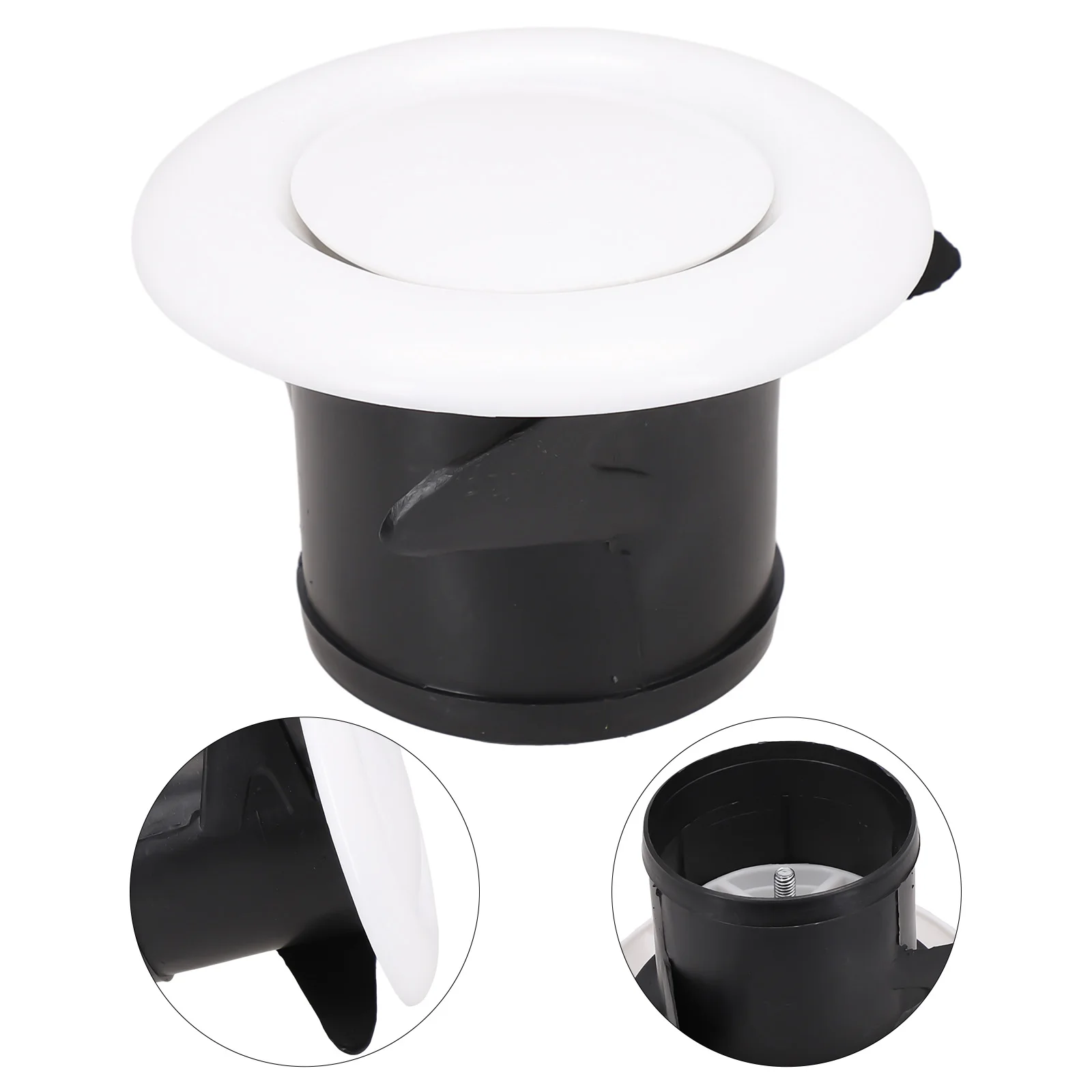 Adjustable Air Ventilation Grill Outlet Cover Round Ducting Ceiling Wall Hole Air Vent Grille Louver Outlet Fresh System