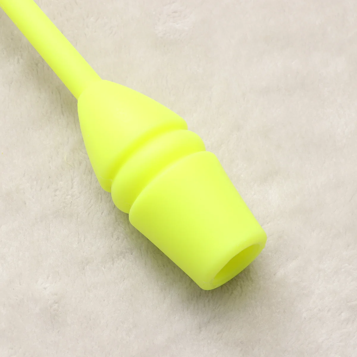 1 Pair Rhythmic Gymnastics Dancing Rod Artistic Dancing Fitness for Dancer and Men Yellow