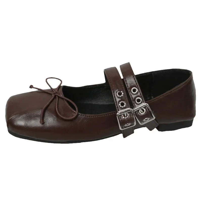 Designer Spring Women Mary Jane Shoes Fashion Square Toe