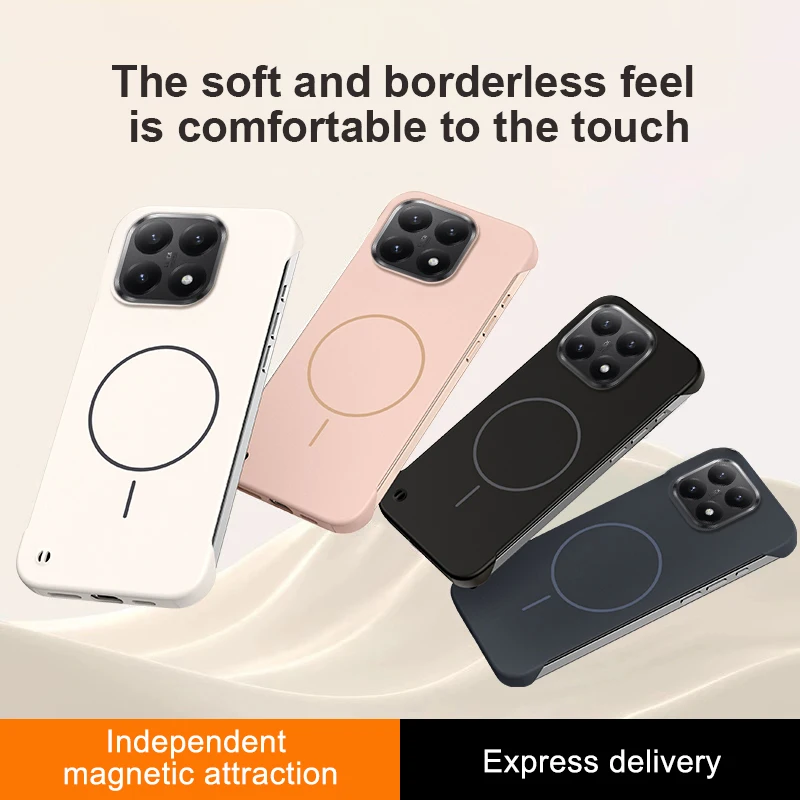 Funda Magnética Inalámbrica para Xiaomi 15T Pro Mi 14T, Compatible con Magsafe, Delgada y Rígida