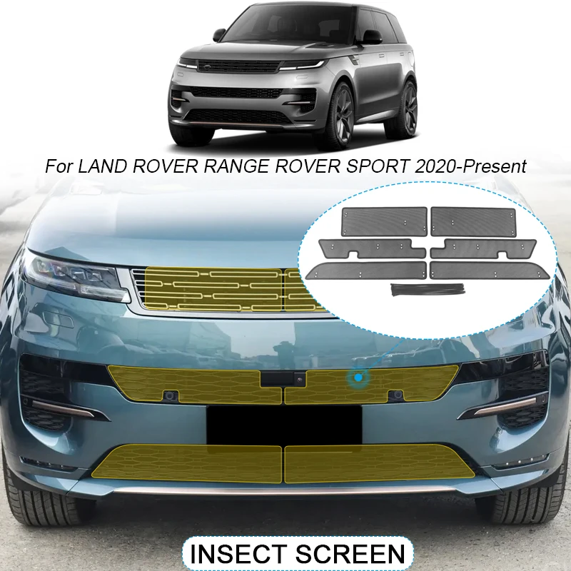 

Car Insect-proof Air Inlet Protection Cover Airin Insert Net Vent Racing Grill Filter For LAND ROVER RANGE ROVER SPORT 2020-2025