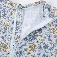 UV Small Baby Girl Swimsuit One Piece Swimming Swimwear Floral Ruffles Bathing Suit Long Sleeve Kid Beach Swim Swear 6month-7yrs 4