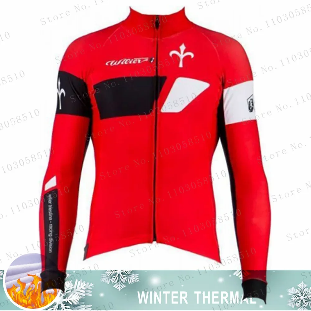 Wlller Winter Thermal Fleece Bicycle Long Sleeve Cycling Jersey Men Clothing Pro Team Outdoor Bike Clothing Ropa Ciclismo 2024 4