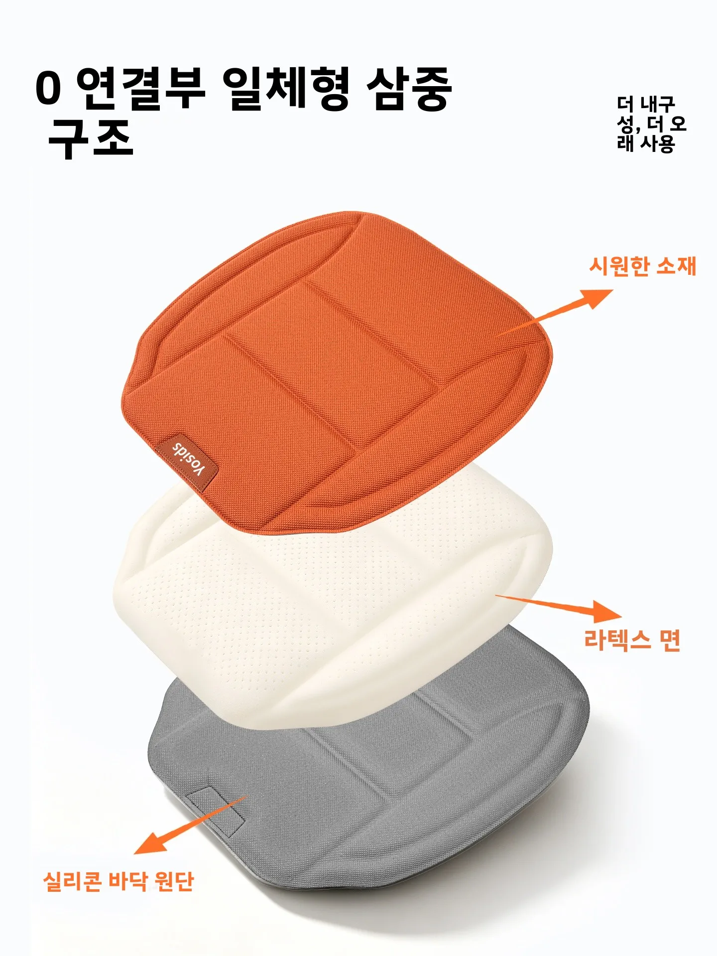 2026 신형 자동차 시트 쿠션 3종 세트 해조류 섬유 통기성 미끄럼 방지 사계절 범용 차량 시트 커버 쿠션