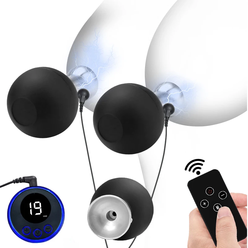 Electric Sex Toys Electric Shocker Nipple Sucker/Clamps Electrostimulator Nipples Pussy E stim Breast Clit Masturbator SM For Men/Women