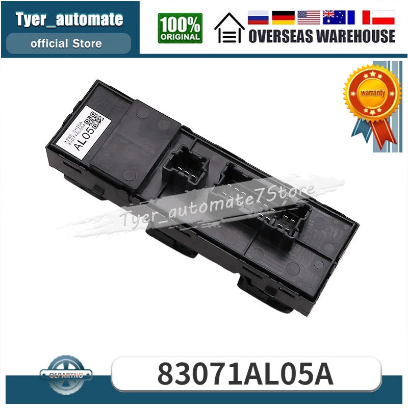 

83071AL05A левый выключатель окна питания для 2015-2016 Subaru Outback 2015-2016 Subaru Legacy