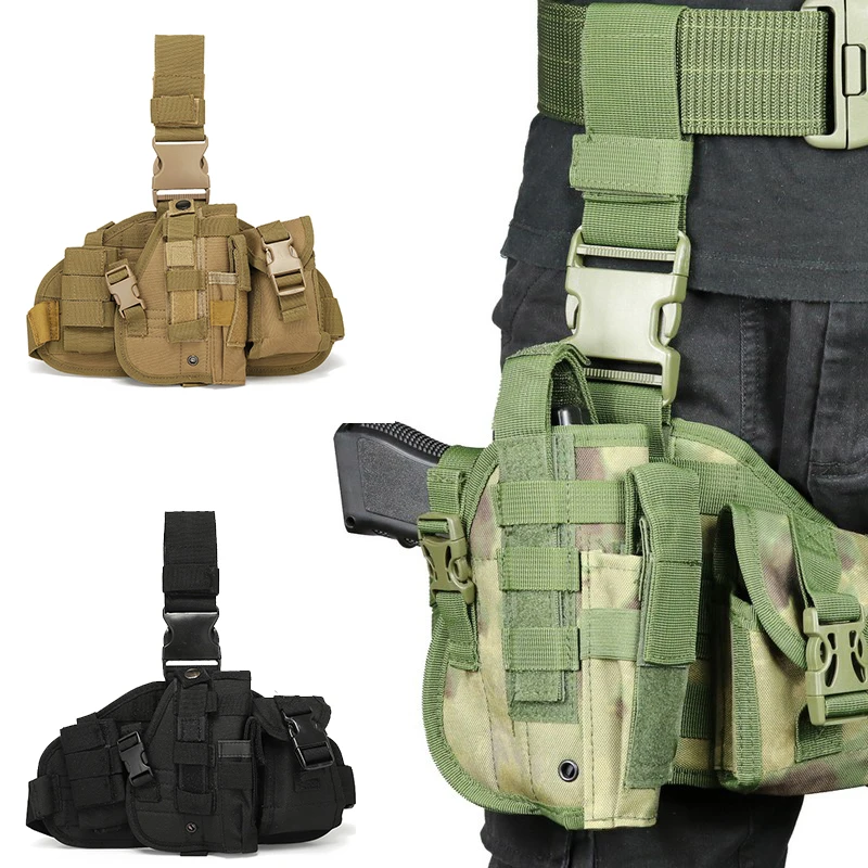 Nylon Tactical Thigh Holster for Outdoor Hunting and Shooting