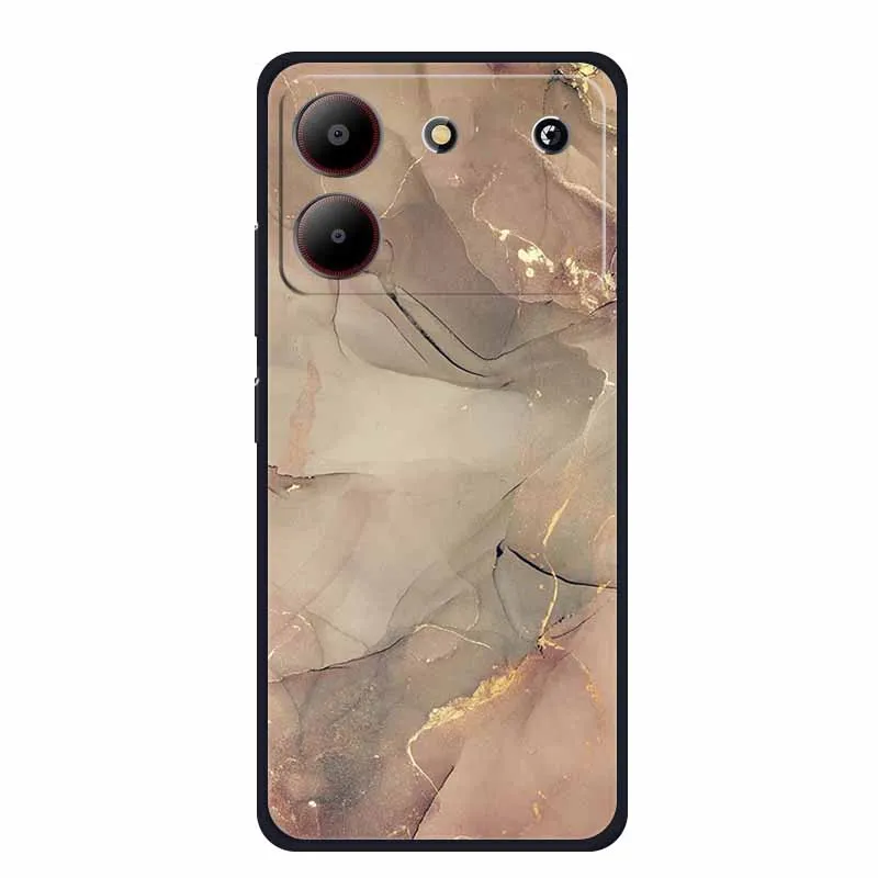 Marble TPU Soft Silicone Back Cover - Colorful Phone Case