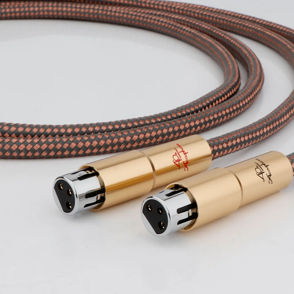 

Accuphase 40th Anniversary HiFi XLR Cable Wire OCC XLR Male to Female Line High Purity Oxygen Free Copper Cable X434