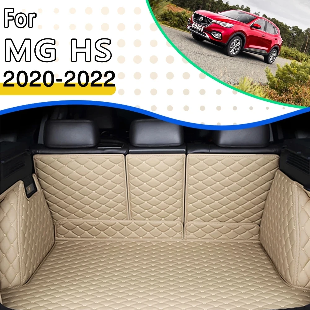 Car Trunk Mats For MG HS Plug in PHEV EHS AS23 2020 2021 2022 Waterproof Car Rear Trunk Mats Interior decoration Car Accessories