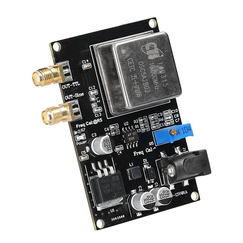 

2X 10Mhz OCXO Frequency Reference Module Black Frequency Meter Low Phase Noise For Sound Decoder Frequency Meter