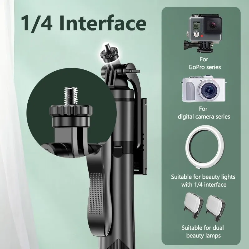 Wireless Selfie Stick Tripod Stand Foldable Monopod For Gopro Action Cameras Smartphones Balance Steady Shooting Live selfie stick