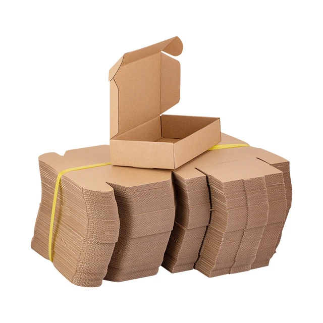 Custom Custom Print Logo Brown Cardboard Packaging Carton Kraft