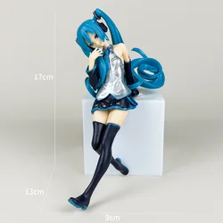 Hatsune Miku Anime Girl Desktop Decor Collectible Doll - Kawaii Vocaloid Statue and Gift (No box)