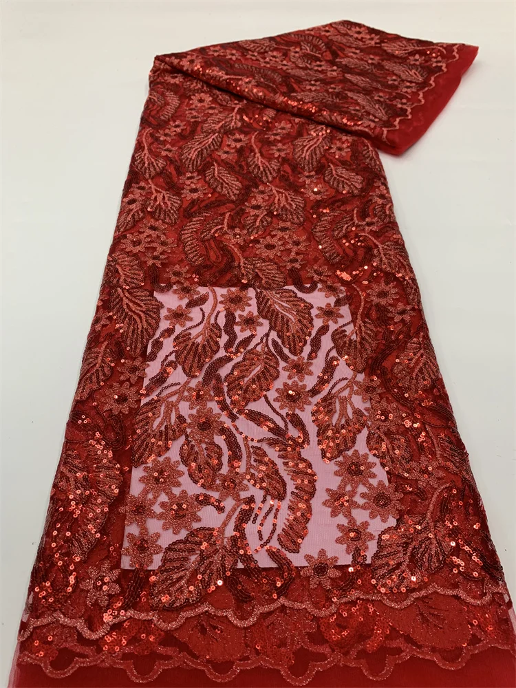 

African 3D Beaded Lace Fabrics 2023 High Quality Lace Nigerian Lace Fabrics Handmade French Lace Fabric For Dress