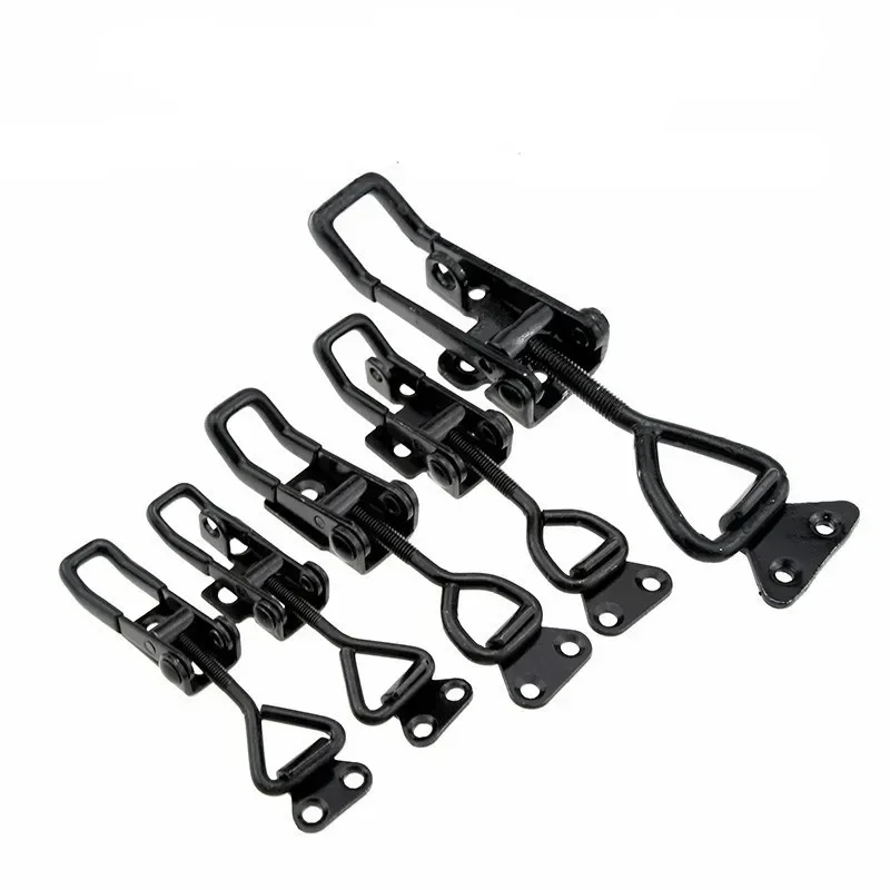 Toggle Clamp Toggle Latch Catch Adjustable Cabinet Box Lever Handle Lock Hasp For Woodworking Hand Tool Furniture Hardware