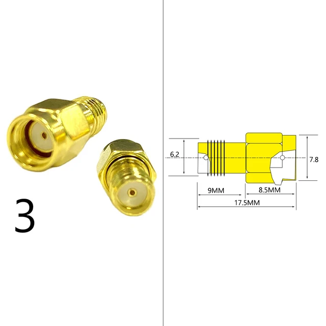 DexMRtiC SMA Male / Female RF Coax Adapter Connector Straight Right Angle T Type Splitter Goldplated NEW Wholesale Type3