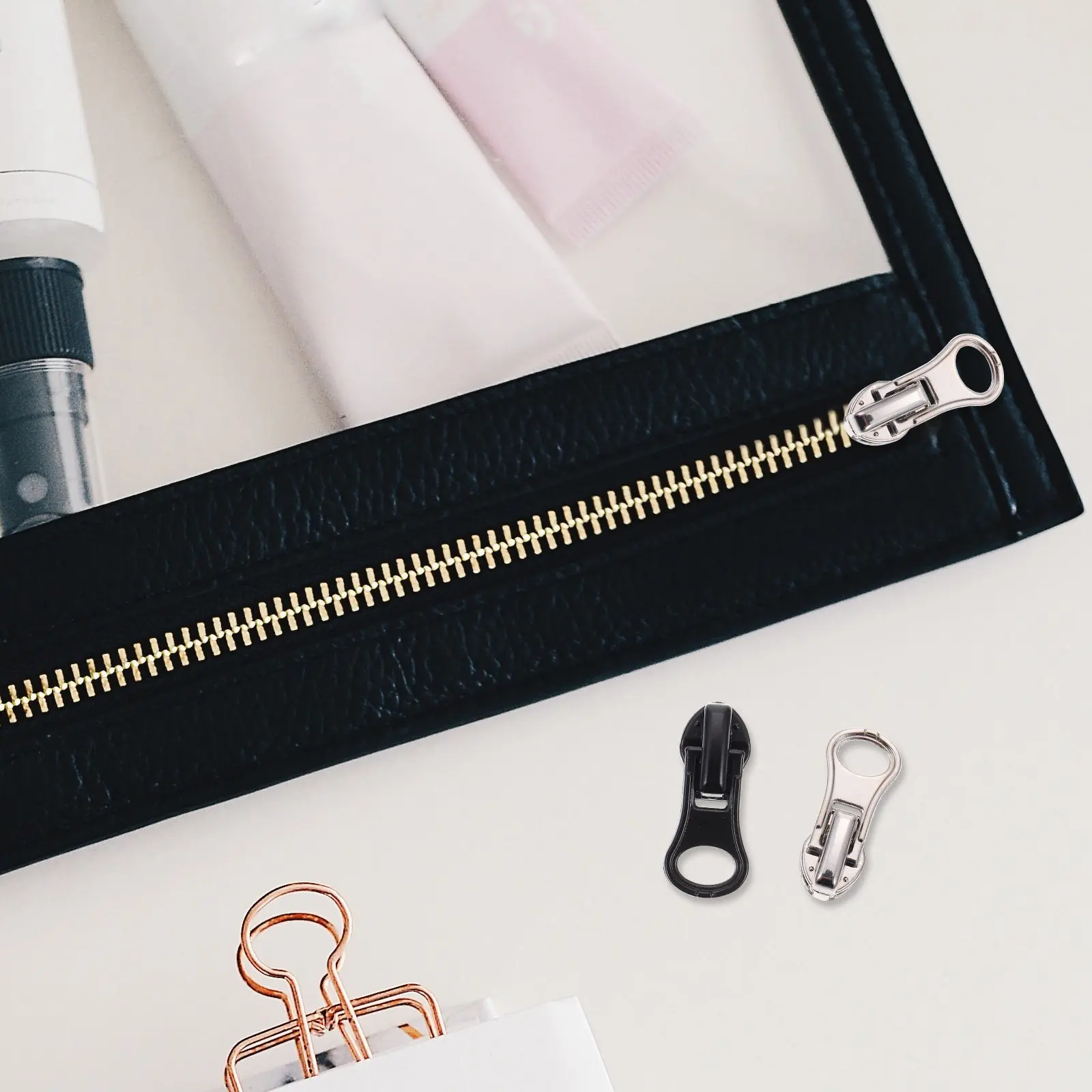 20Pcs 절묘한 장인 정신 나일론 지퍼 풀러 수하물 가방 코트 바지 DIY 의류용 지퍼 풀러 헤드를 쉽게 설치할 수 있습니다.