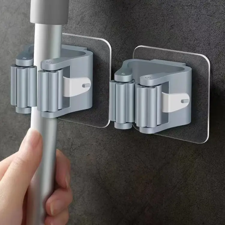 Multi-Purpose Hooks Adhesive Wall Hanging Mop Rack Broom Hanger Hook Kitchen Bathroom Organization Home Organizer Accessories - Image 8
