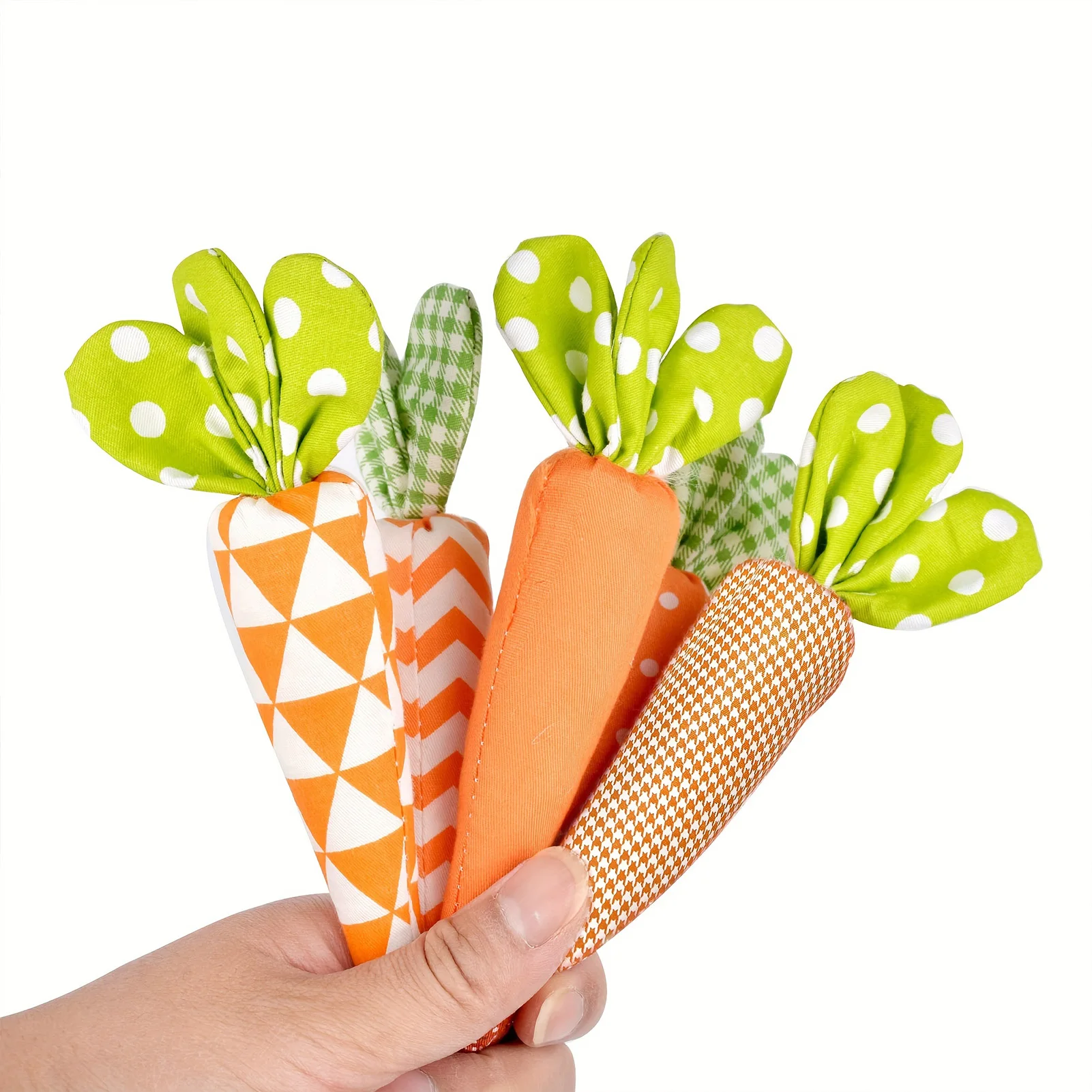 Easter Simulated Carrot Ornament Fabric Carrot Decoration Ornaments for Easter Party Cute Festival Home Decor Props 5pcs