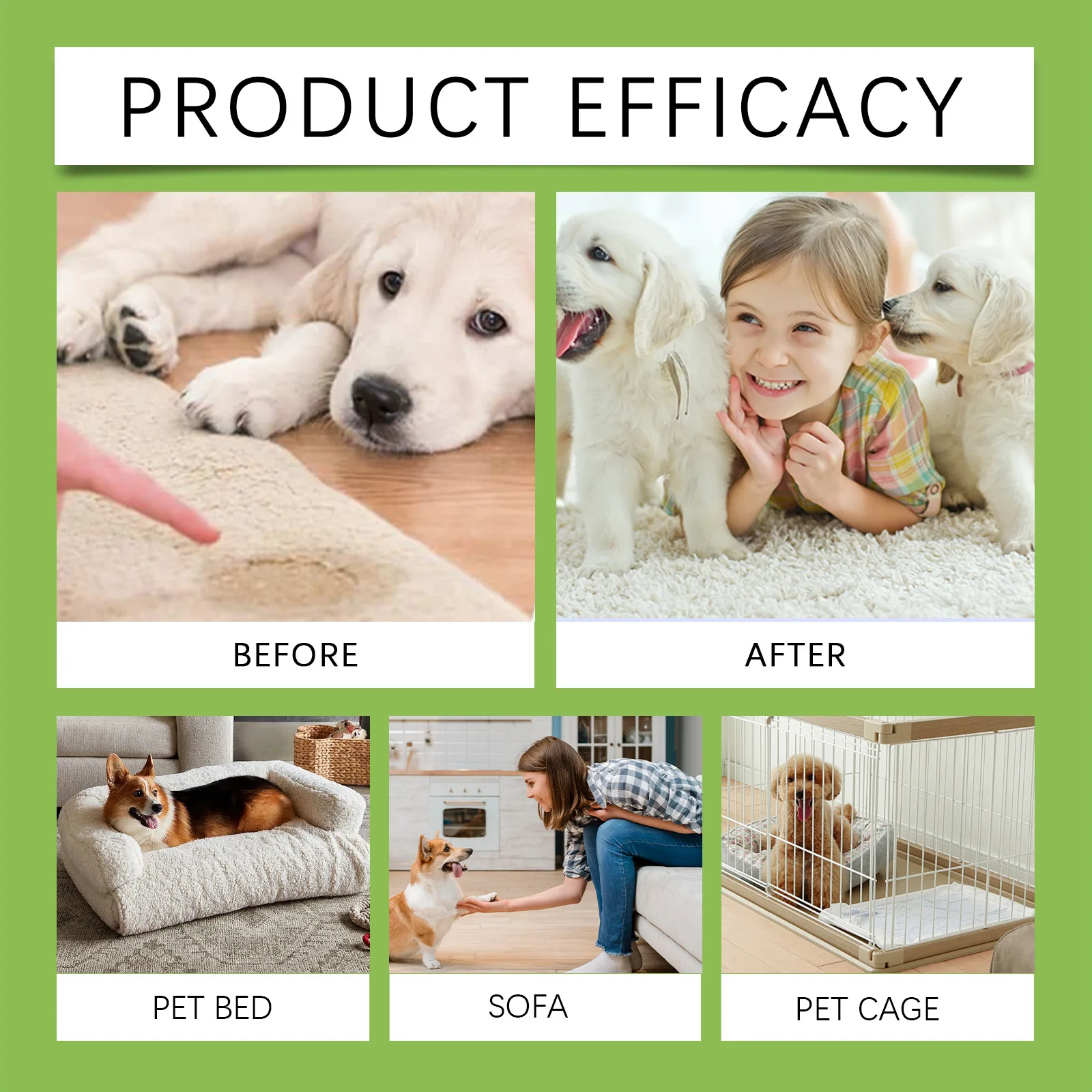 YEGBONG Pet Smell Spray, Indoor Pet Area Odor Cleaning and Fragrance Lasting Protection Fresh Spray