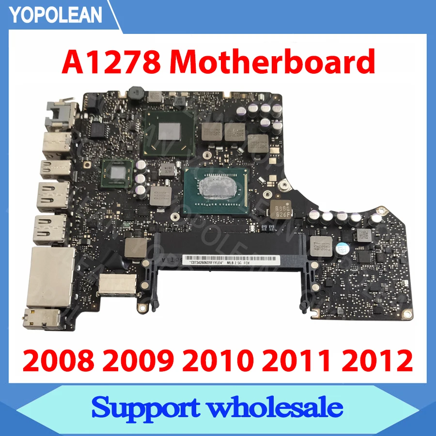 Оригинальная протестированная материнская плата A1278 для Macbook Pro 13 &quot логическая i5