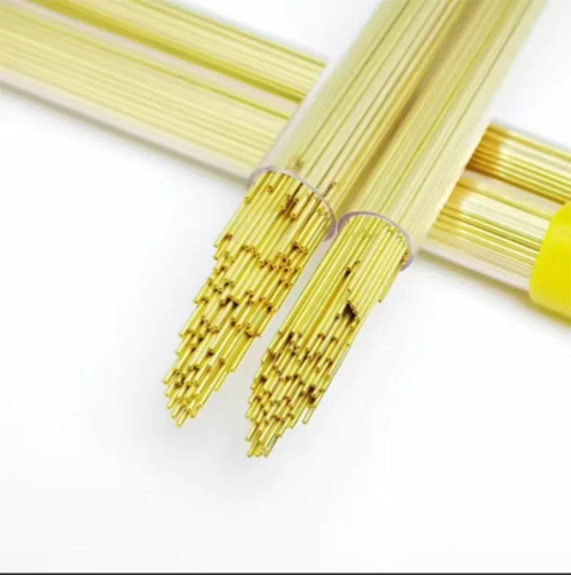 WEDM Brass Electrode Tube0.3/ 0.5/0.8/0.9/1.0/1.5*400mm Die Single Hole for EDM Drilling Hole Machine