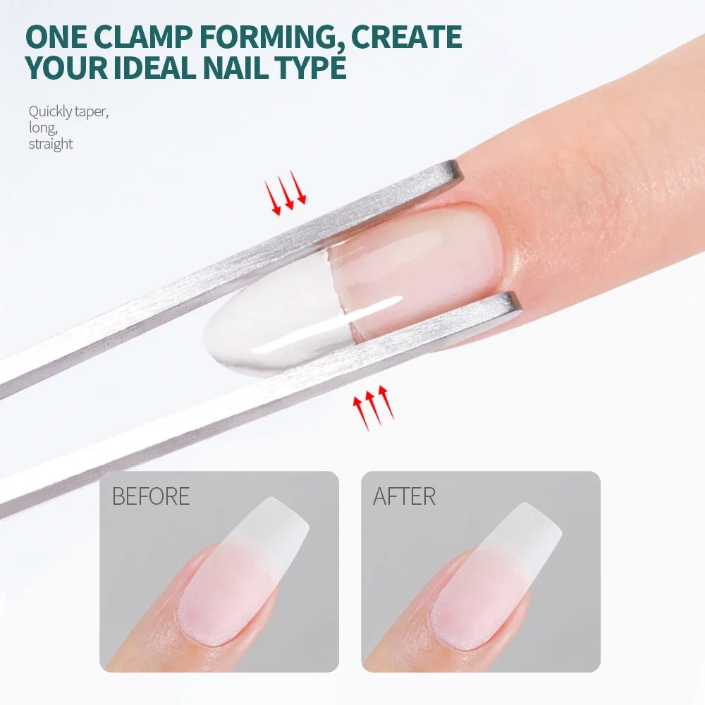 Nailpop 네일 꼬집기 도구 C 커브 네일 확장 클립 거짓 손톱 쉐이핑 족집게 다기능 전문 새로운 매니큐어