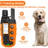 Collar de entrenamiento eléctrico para perros de 3300 pies, Control remoto, resistente al agua, comportamiento de mascotas para cachorros de 5-120 libras con vibración de choque