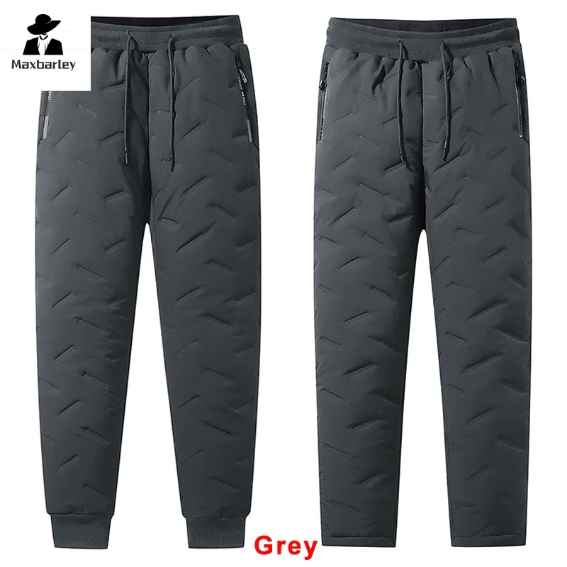 Men Winter Pants Casual Joggers Sportwear Down Cotton Trousers 8xl casual pants