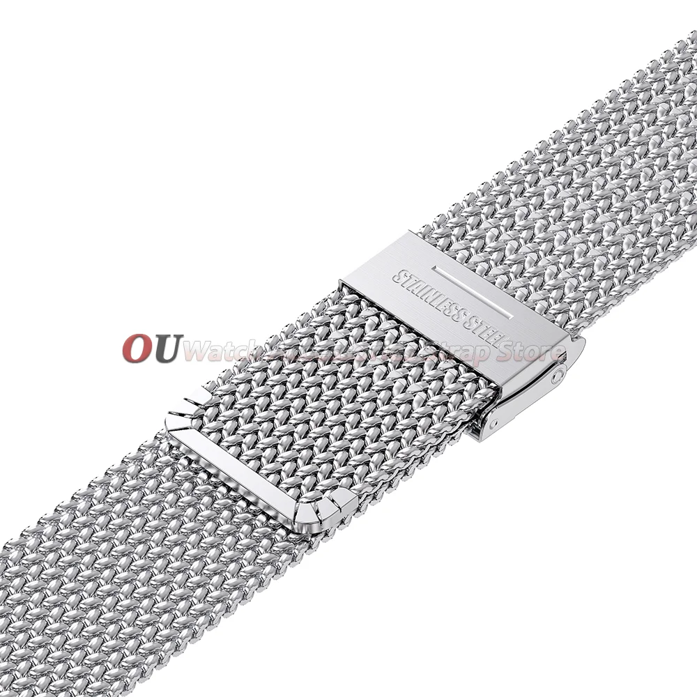 Elegant Mesh Milanese Stainless Steel Watch Strap – Adjustable Universal Bracelet